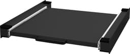 Tussenstuk voor wasmachine en droger – Universeel tussenbouwframe met uittrekbare plank 60x60 cm in zwart ML design — thumbnail 1