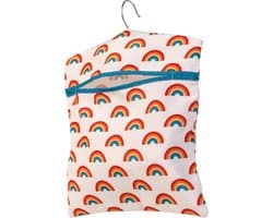 Goodivery ® Handige Regenboog Kledingklem Tas met Haken voor Binnen en Buiten Gebruik