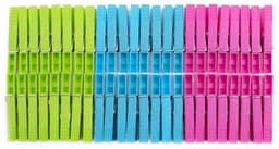 Benson Wasknijpers - 144x stuks - kleurenmix fel - kunststof - 8 cm - was op hangen — thumbnail 2
