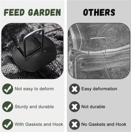 30 Haringen en Sluitringen Set voor Mulchen en Tuin - Verzinkt Staal - Drainage - Onkruiddoek - 15 cm - U-vorm - Zware Toepassingen — thumbnail 4
