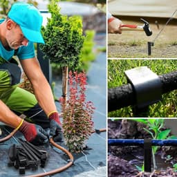SnelShoppen - 60 Stuks Zwarte Plastic Grondankers 11.2cm - Tuin- en Irrigatiebeugels voor Tuinen, Gazons, Straatranden en Planten — thumbnail 4