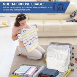 SnelShoppen - Large Laundry Net voor Delicate Was, Waszak, Wasnet, Bescherming voor Kleding, 1 Stuk, Ideaal voor Wassen, Reizen, en Camping — thumbnail 3