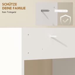 TEKROA® Wasmachine Kast - Wasmachinerek - Badkamerkastje - voorWasmachine en Droger Kast - 64 x 60 x 97,5 cm — thumbnail 4