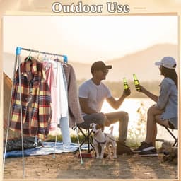 Droogrek - met Stang - Inklapbaar Wasrek - Extra Groot Droogrek - Extra stevig en licht - Geschikt voor reizen - Inklapbaar Droogrek - Mini - 135*90*73cm - Staand Kleding Wasdroogrek - Droogtoren - kleding droogrek - Badkamer/Balkon/Binnen/Buiten — thumbnail 1