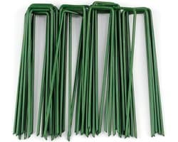 Grondankers 100 mm - Gegalvaniseerd staal - U-vormige design - Ideaal voor tenten en tuinbeveiliging - ShopVlot