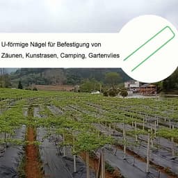Grondankers U-vorm - Stevige haringen - Buiten bevestigen - Roestbestendige coating - 30 stuks 15 cm - Groen — thumbnail 2