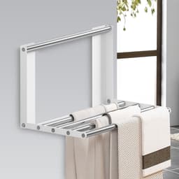 Magnetische Wasmachine Organizer - Wasmachine Plank - Ruimte Organiseren - Verstelbare Dubbellaags - 90-65x225x235cm - Zwart — thumbnail 3