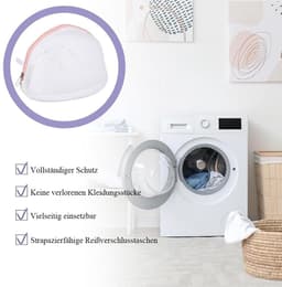 Dailygoods- Wasnet Groot - Waszak voor Ondergoed - Bescherming voor Beha's/Sokken - Wasnet met Rits - 1 Stuk - Roze Kleur — thumbnail 5