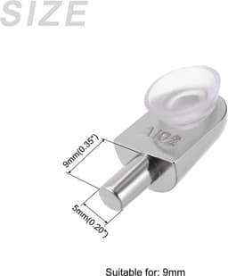 Dailygoods - Plank Ondersteuning Pinnen 20 Stuks voor 9 mm Dikte — thumbnail 3