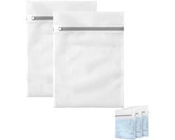 Waszak Groot - Waszakjes met Rits - Wasnet voor Wasmachine - Waszakken voor Wasgoed - Waszakje voor Kleding - Duurzaam Polyester 40x50/50x60 cm