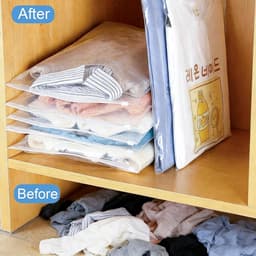 Grote Ritssluitingszakken - Transparant - 40 x 30 cm - Herbruikbare Waterdichte Organisatorzakjes - Voor Kleding en Schoenen — thumbnail 3