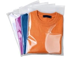 Grote Ritssluitingszakken - Transparant - 40 x 30 cm - Herbruikbare Waterdichte Organisatorzakjes - Voor Kleding en Schoenen