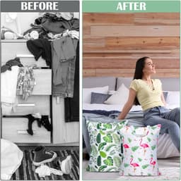 SnelShoppen - 2 grote waterdichte waszakken met handvat - wasbare reiszakken voor vuile of natte kleding - ideaal voor op reis, sport, zwembad, studen — thumbnail 5