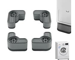 Vibrerende Voeten voor Wasmachines en Meubels, 4 x 4.5 cm, Antivibratie Accessoires voor Wasmachines, Droogkasten en Vaatwassers