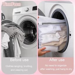 Waszakken Set van 6 - Herbruikbare Waspnetten met Ritssluiting voor Ondergoed, Beddengoed en Reisaccessoires in 4 Maten — thumbnail 5