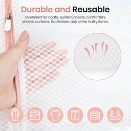 SnelShoppen - Pack van 6 Grote Waszakken voor Wasmachine, Meerdere Maten, Stabiele Wasnetten met Rits, Ideaal voor Fijne Was, Ondergoed, Sokken, Bh's — thumbnail 3