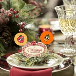 50 stuk houten knijpers met ronde schijf klemmen, doe-het-zelf chic rond 4,8 cm knutselklemmen, decoratieve mini klemmen voor foto's — thumbnail 2