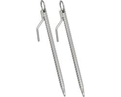 Grondanker - Stormanker tentharing - Tent Vastzetten - Stevig Stalen Ontwerp - 41 cm - Staal