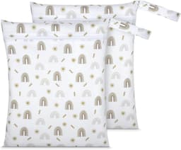Bags, Natte Dry Bag Waterdichte Reistas, Stoffen Luiertas met Handvat & Rits, Wasbare Reistas Organizer Yogatas — thumbnail 1