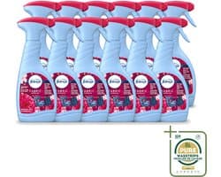 12 x Febreze – Textielspray – Robijn Jasmijn – 500 ml - Wasstrips - Textielverfrisser - Textielgeur - Geurverwijdering - Jasmijngeur - Robijngeur