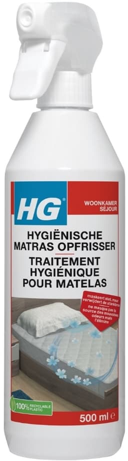 3 x HG - Hygiënische Matras Opfrisser - Werkt Na 30 Minuten - Neutraliseert Nare Geurtjes - 500 ml - Grootverpakking - Matrasopfrisser - Hygiëne - Geur Verwijderen - Matras Reinigen - Enzymen — thumbnail 2