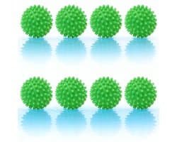 8x Witte Wasmachinestofballen voor Zachte Kleding & Snellere Droogtijd