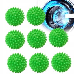 8x Wasmachines Ballen - Zacht & Pluizig Wassen & Drogen — thumbnail 1