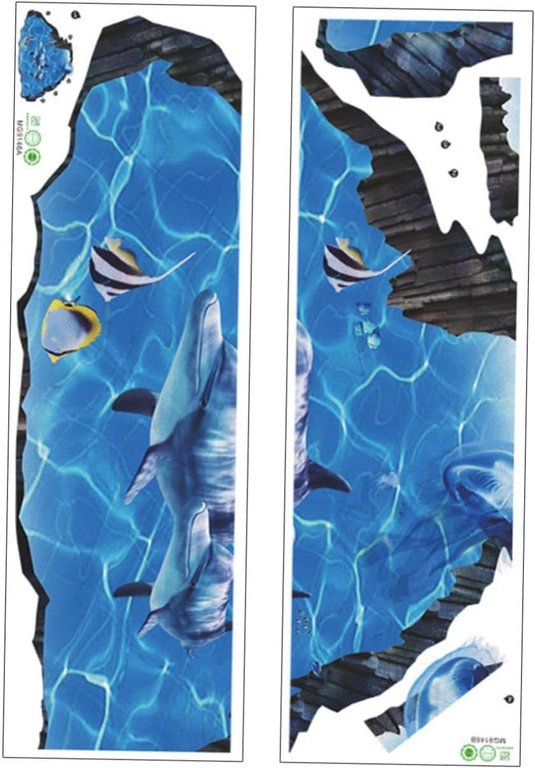 1Set Vloerstickers Kinderkamer Zelfklevende Onderwater Muurdecoratie Speelkamer Kleuterklas Wanddecoratie — afbeelding 1