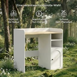 Kast boven de wasmachine - Softclose scharnieren - Badkamerorganizer boven het toilet - Open opbergvakken — thumbnail 3