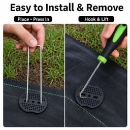 Set van 50 Stuks Grondankers met Wasers voor Tuin en Kampeergebruik — thumbnail 2