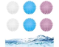 Set van 6 Herbruikbare Droogballen voor Wasmachine
