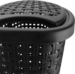 Wasmand Plastic Zwart 45 l - Opbergmand - Mand - Wassorteerder — thumbnail 3