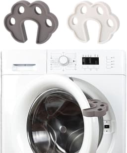Dailygoods - Dailygoody - Wasmachine Deurstopper - Siliconen Deur Prop - Goede Ventilatie - Wit en Grijs - Ondersteuning voor Wasmachine en Droger - 2 Stuks — thumbnail 1