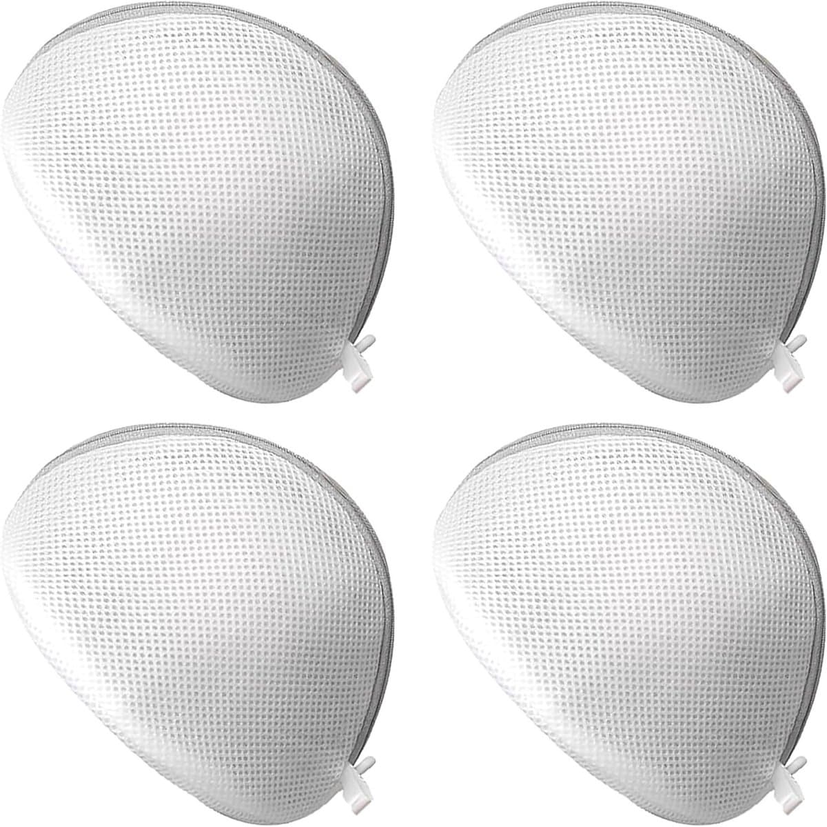Ondersteunende wasnet voor bh's, 4-delige set voor de wasmachine, beschermt delicate kleding en ondergoed (19x17 cm) — afbeelding 1