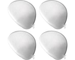 Ondersteunende wasnet voor bh's, 4-delige set voor de wasmachine, beschermt delicate kleding en ondergoed (19x17 cm)