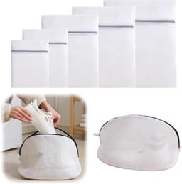 Wasnet Set van 9 Stuks - Herbruikbare Waszakken voor Kleding, Schoenen en Sneakers, Mesh en Drievoudige Dikte — thumbnail 1