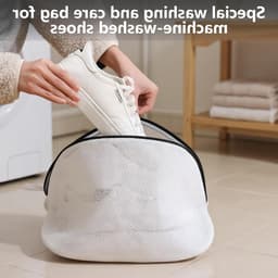 Wasnet Set van 9 Stuks - Herbruikbare Waszakken voor Kleding, Schoenen en Sneakers, Mesh met Drievoudige Dikte — thumbnail 4
