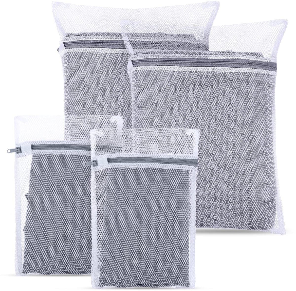 Dailygoods- Waszak - 4 Stuks - Mesh Waszakken met Rits - 30 x 20 cm / 40 x 30 cm - Ondergoed / Bh's / Sokken - Duurzaam Polyester - Bescherming tegen Verkleuren - Wasmachinezak — afbeelding 1