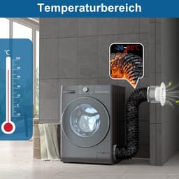 Afvoerslang PVC - Ventilatieslang Flexibel - Ventilatie Systeem - Ondoorsichtig PVC Materiaal - 102 mm Binnendiameter - Zwart — thumbnail 2