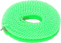 Waslijn Tuin Camping - Draagbare Kledinglijn - Kleding Drogen - Winddicht Hangerontwerp - 1000 cm - Groen — thumbnail 5
