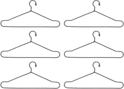 Allecto - Mini-poppenkleerhanger - Ruimtebesparend - Licht en draagbaar - Metalen kleerhanger - Geschikt voor kinderkamer - 150 mm — thumbnail 5