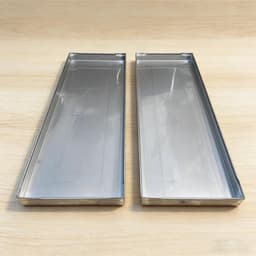 Lekbak Wasmachine - Opvangbak Apparaten - Water Opvang - Roestvrij Staal - 70x70cm - Zilver — thumbnail 2