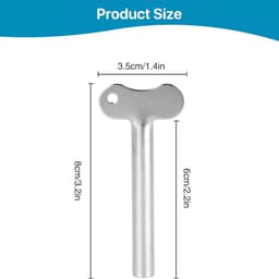 Dailygoods - Metalen Buisknijper - Tandpasta Knijper - Roestvrij Staal - 8 Stuks - Cosmetische Olie Knijper - Handig voor Verf en Crème - Geschikt voo — thumbnail 4