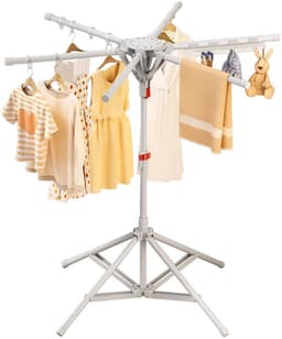 Dailygoods- Wasrek Inklapbaar - Hoogte Verstelbaar - Ruimtebesparend - Staand Droogrek - Kledingstandaard - Opvouwbaar Voor Binnen/Buiten — thumbnail 1