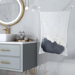 Hanging Laundry Basket voor Efficiënte Wasorganisatie, Ideaal voor Badkamer en Slaapkamer, Ruimtebesparend en Handig — thumbnail 2