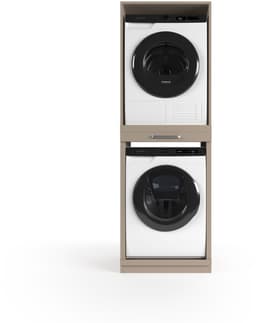 Wasophoogte® Wasmachine Kast Lisbon - Wasmachine verhoger - Wasmachine ombouw - 700(D)*665(B)*1980(H) mm - Taupe — thumbnail 1