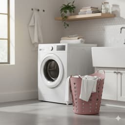 Excellent Houseware Flexibele wasmand - groen - 60 liter - kunststof - 47 x 50 cm — thumbnail 3