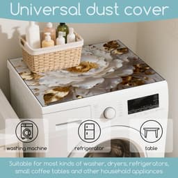 Beschermingsmat Wasdroger - Stofvrije Mat - Woonkamer Inrichting - Antislip Onderkant - 60 x 50 cm - Wit Goud — thumbnail 2