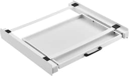 Stapelset Wasmachine Droger - Universele Set - Ruimte Besparen - Uitschuifbaar Schap - 60x54cm Compatibel - Wit — thumbnail 1