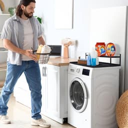 Universele Wasmachine Droger Aanrecht met Antislip en Opbergruimte — thumbnail 2
